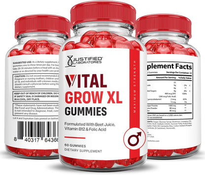 Justified Laboratories Vital Grow XL Gummies – Third-Party Tested: Independently tested for quality and purity. – Image 7
