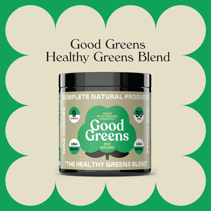 Good Greens Superfood Powder - The Healthy Greens Blend - 255g (30 Servings)