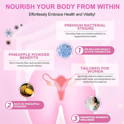 2-Pack Vaginal Probiotics Health Gummies – Premium Feminine Balance Gummies for Prenatal & Postnatal Women's
