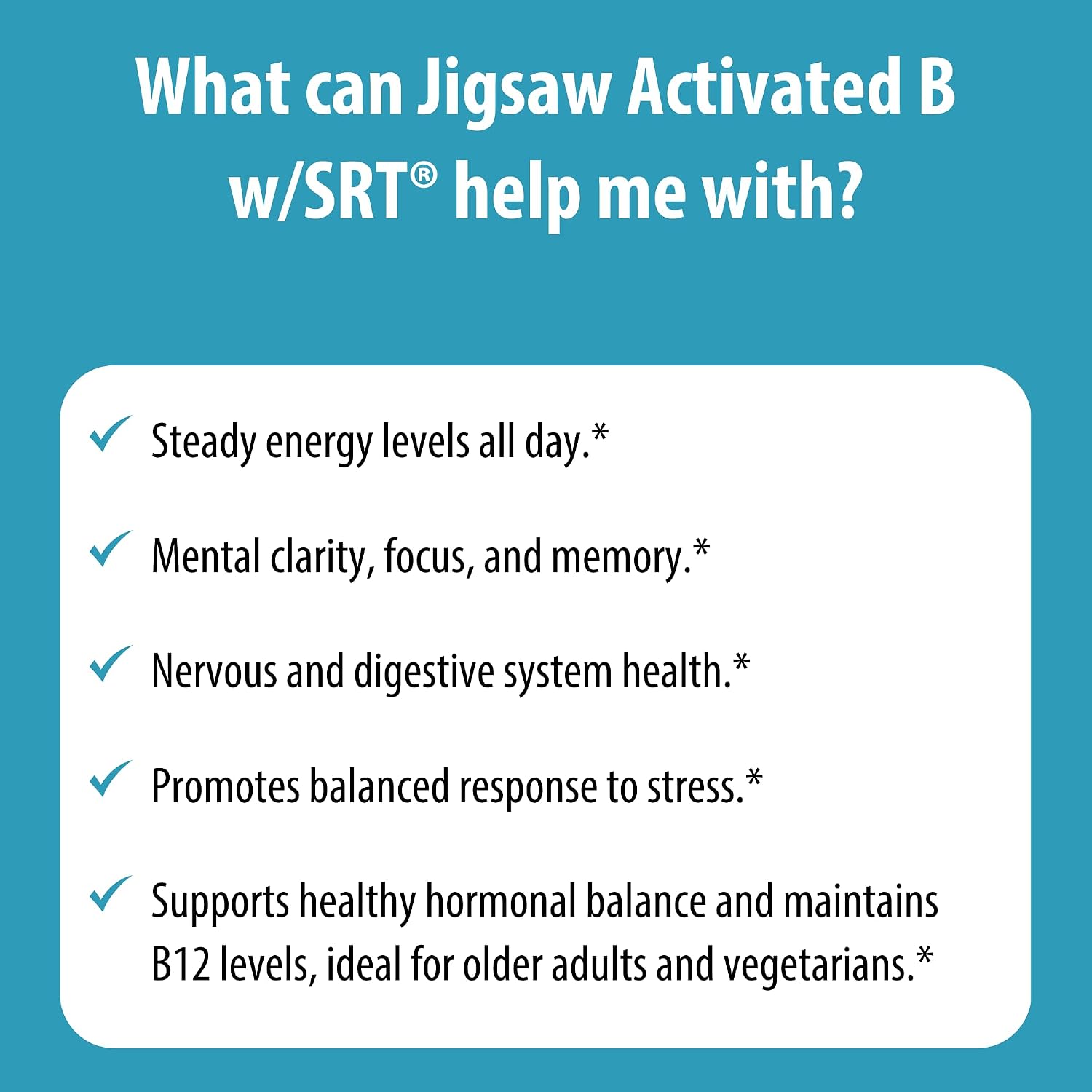Jigsaw Health Activated B w/SRT - Sustained Release B-Complex, 120 Tablets - görsel 6