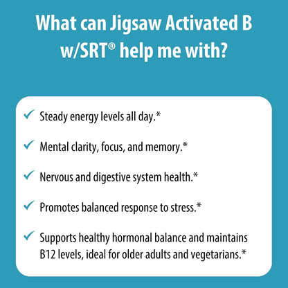 Jigsaw Health Activated B w/SRT - Sustained Release B-Complex, 120 Tablets