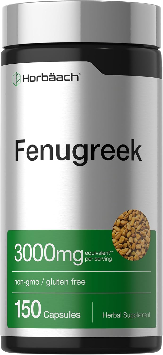 Horbäach Fenugreek Capsules - 150 Count - görsel 1