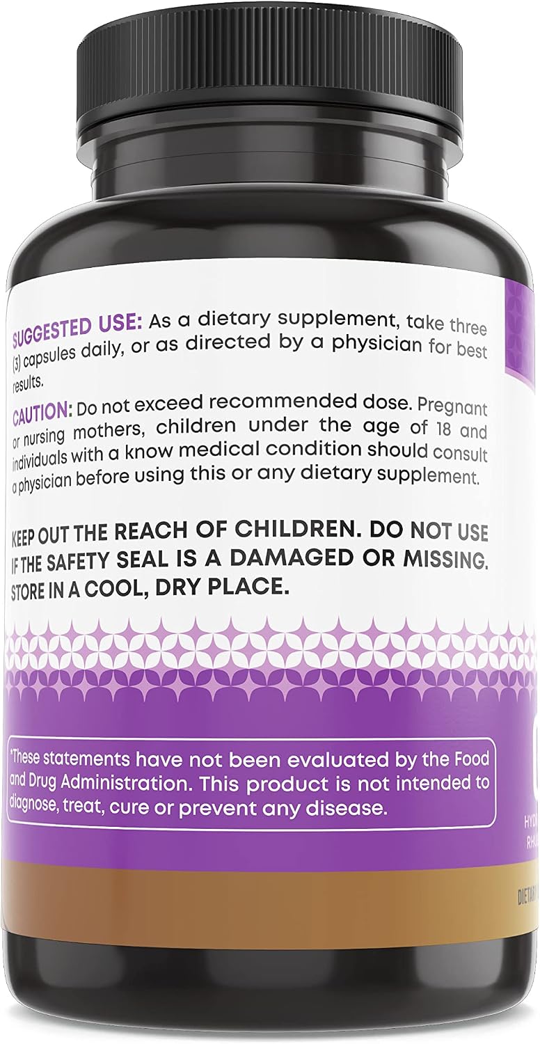 Ancient Bliss Leaky Gut Supplement – L-Glutamine Capsules with Blessed Thistle & Hydrangea Root – Vegan, Non-GM – 60 Capsules - görsel 7