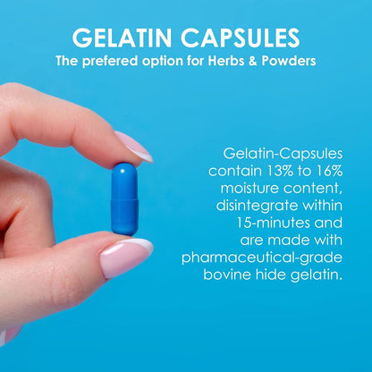 Clear Size 4 Empty Gelatine Capsules by Capsuline - 10000 Count
