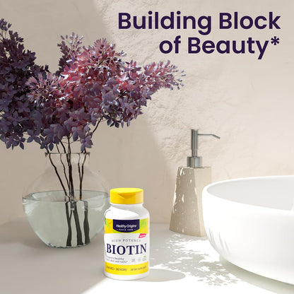Healthy Origins Biotin 5,000 mcg (5 mg), 360 Vegie Capsules