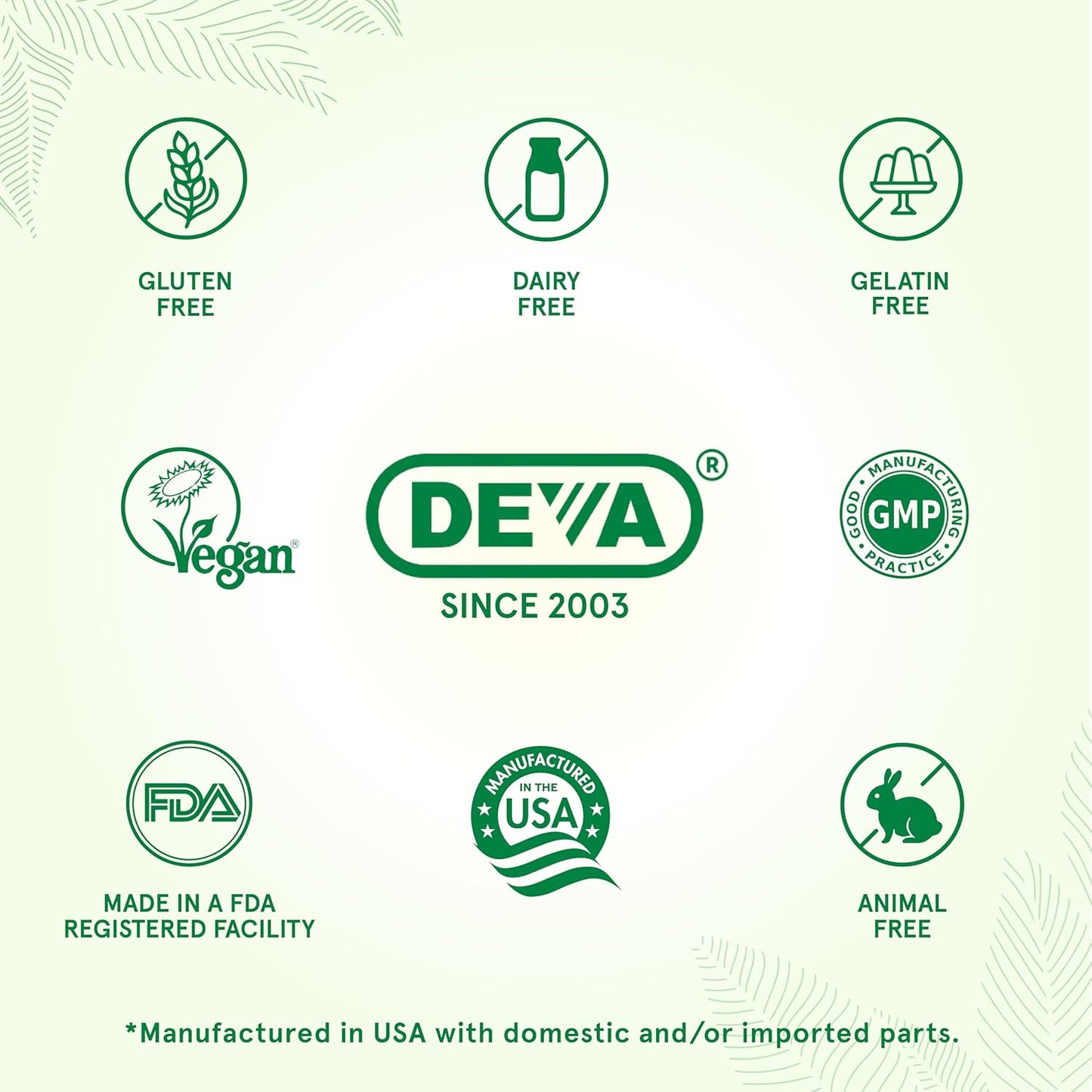 DEVA Vegan Multivitamin and Mineral Supplement - One a Day Formula with Greens - Iron Free - 90 Coated Tablets (Pack of 2) - görsel 4