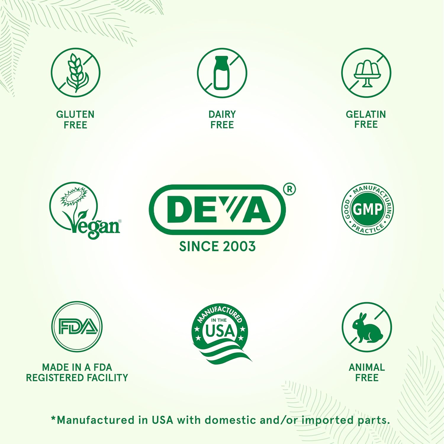 DEVA Vegan Multivitamin and Mineral Supplement - One a Day Formula with Greens - Iron Free - 90 Coated Tablets (Pack of 2) - görsel 4