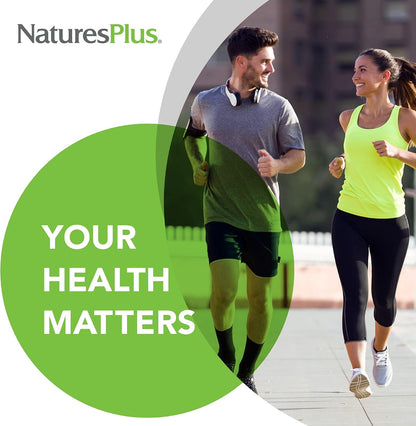 NaturesPlus Biotin & Folate 2500/8000 mcg Sustained Release Tablets, 30 Pack