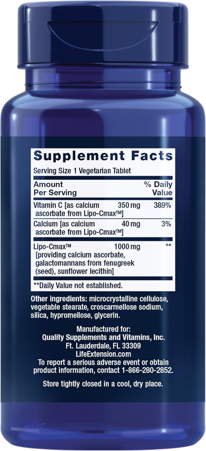 Life Extension Vitamin C 24-Hour Liposomal Hydrogel Formula, 60 Tablets