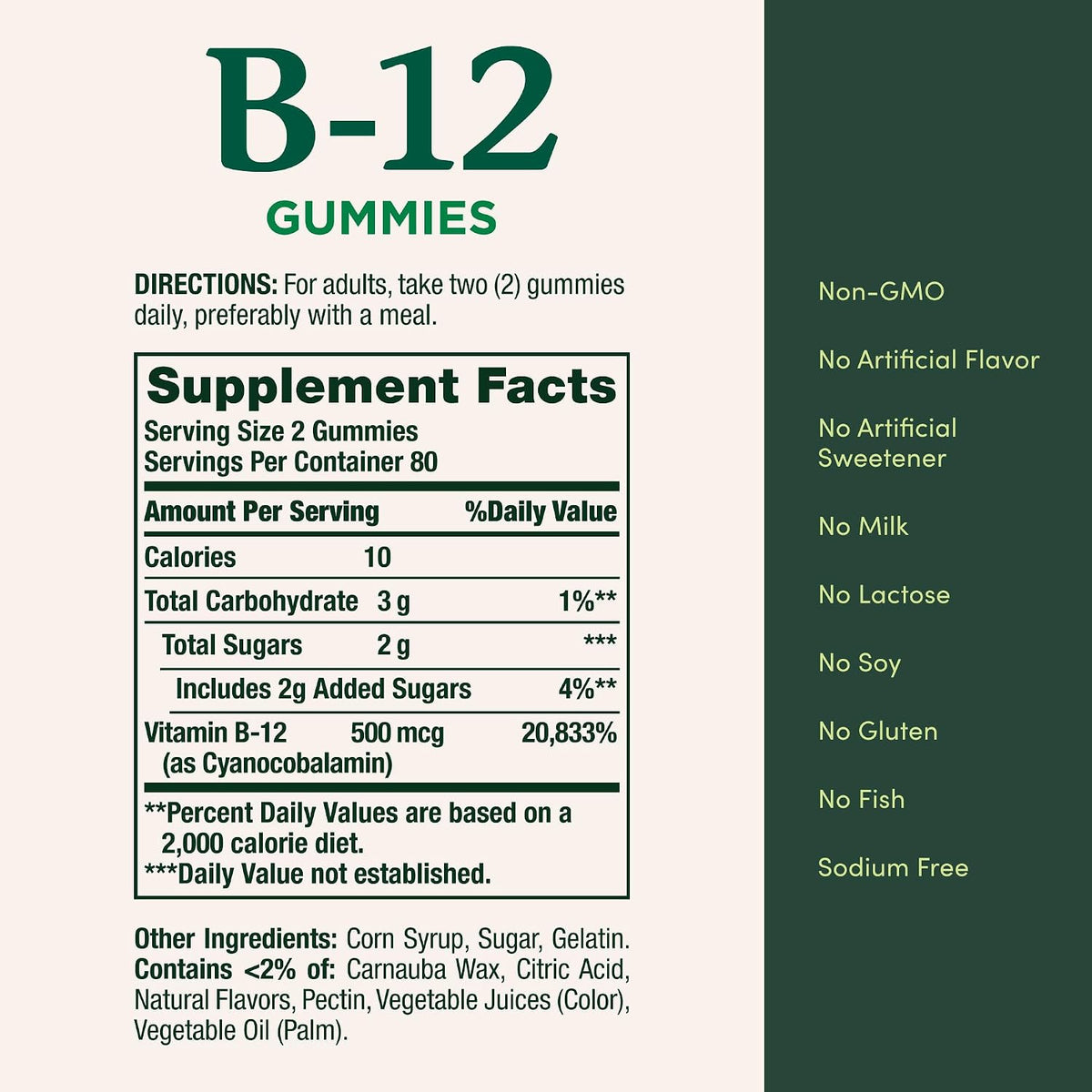 Nature's Bounty Vitamin B12 Gummies, Dietary – DNA Synthesis : B12 is involved in DNA replication, which is – Image 5