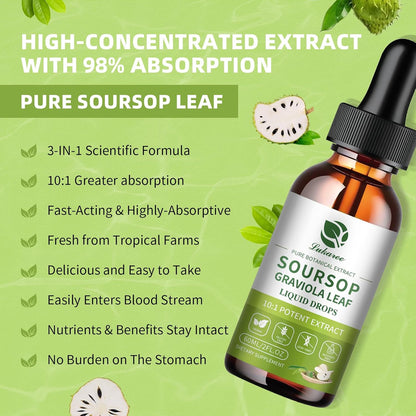 Lukaree Pure Soursop Graviola Leaf Extract for Immunity, Gut Health & Natural Energy Support – Soursop Bitters Liquid with – Image 4