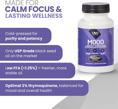 ThymoQuin MOOD Mood Support Supplement with – Antioxidant & Neuro-Supportive Action: Thymoquinone’s potent – Image 3