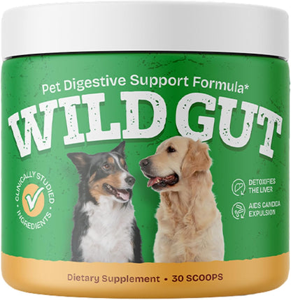 Wild Gut Natural Probiotic Supplement for Dogs - Supports Digestive Health & Gut Microbiome – Image 1