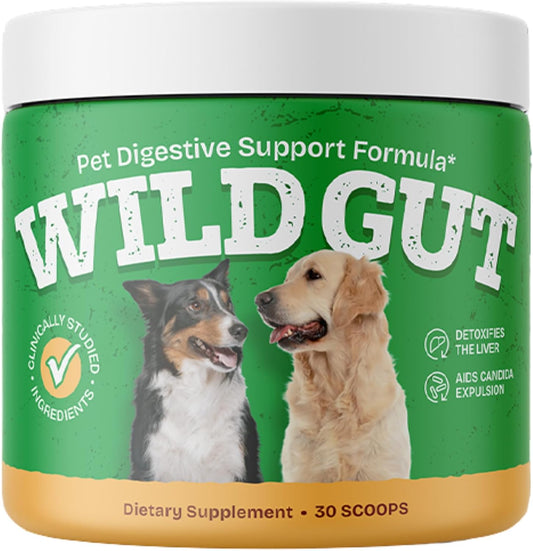 Wild Gut Natural Probiotic Supplement for Dogs - Supports Digestive Health & Gut Microbiome – Image 1