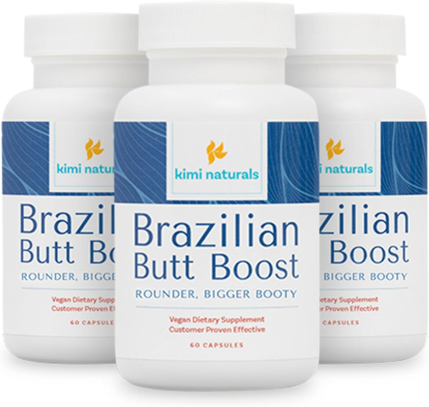 Kimi Naturals Butt Enhancer Pills - Natural Bum Builder for Bigger Buttocks and Curves - 60 Capsules - görsel 6
