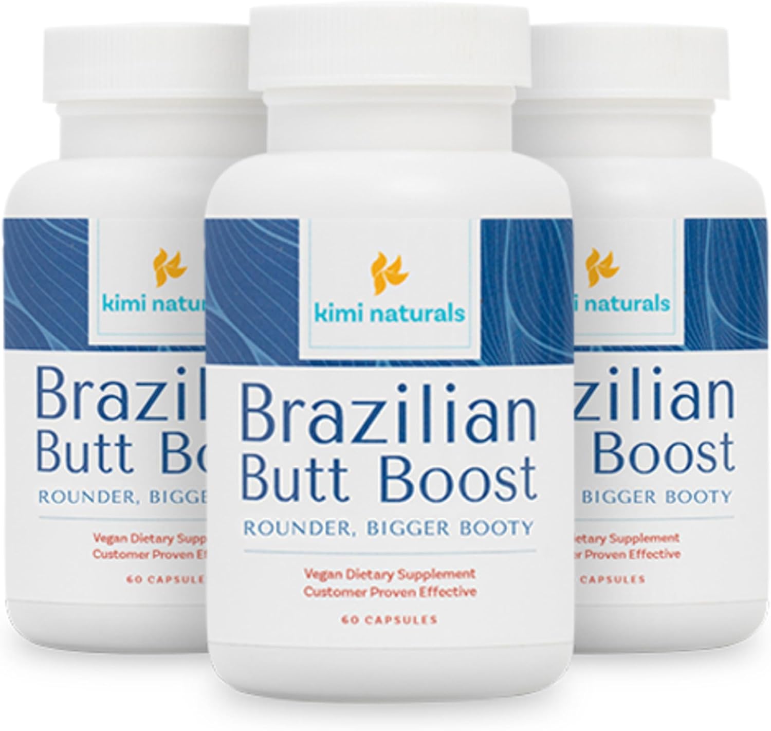Kimi Naturals Butt Enhancer Pills - Natural Bum Builder for Bigger Buttocks and Curves - 60 Capsules - görsel 6