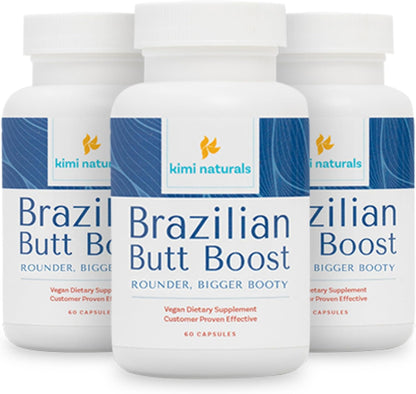 Kimi Naturals Butt Enhancer Pills - Natural Bum Builder for Bigger Buttocks and Curves - 60 Capsules
