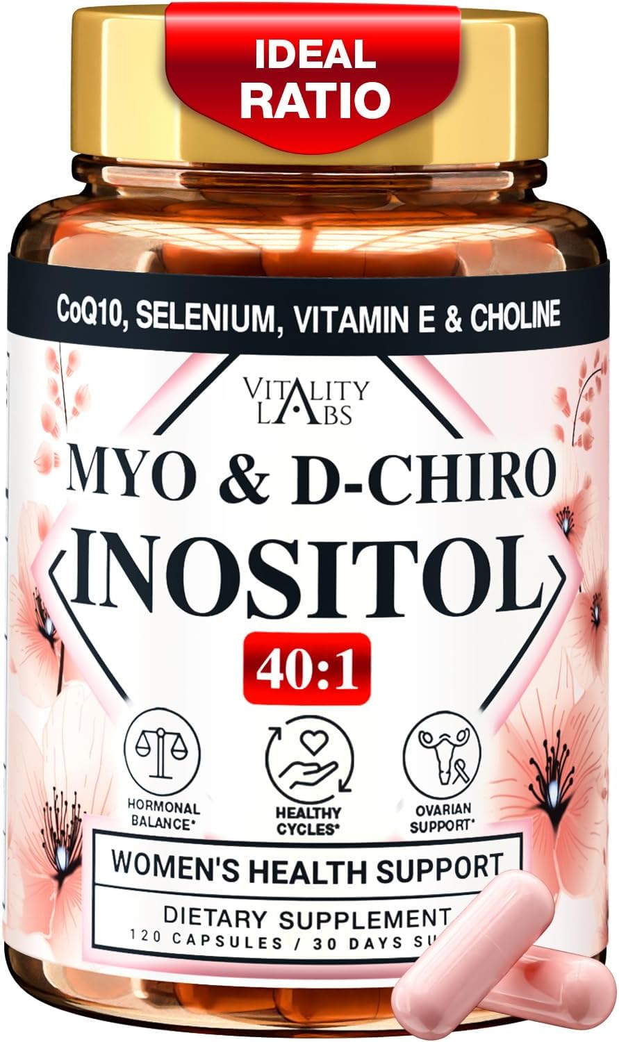 Myo-Inositol & D-Chiro Inositol for Women's – CoQ10 (Coenzyme Q10) – A powerful antioxidant that supports cellular – Image 1