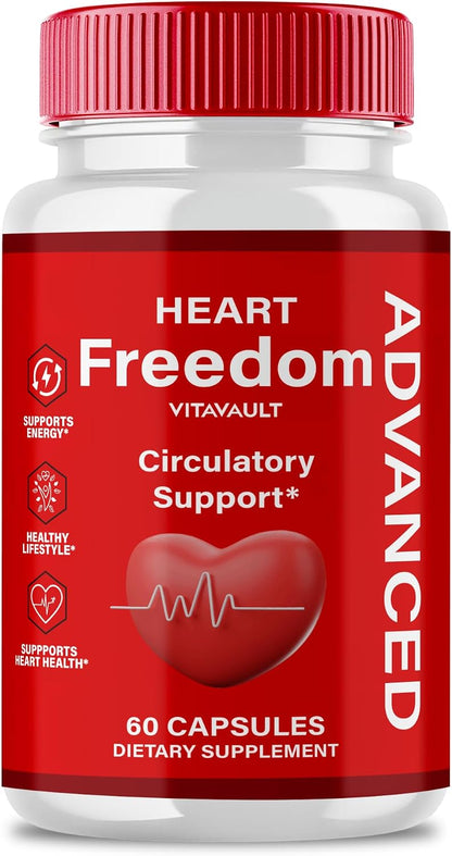 Heart Freedom Capsules - Official HeartFreedom Pills - Energy and Health Maximum Strength - All Natural Glyco Optimiser