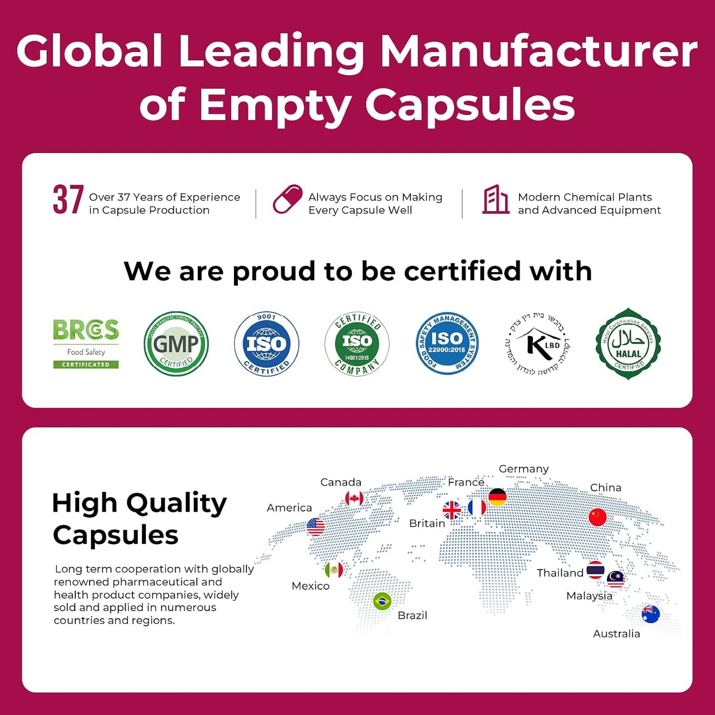 ATLEMISME Empty Gelatine Capsules Size 0 - Clear Empty Capsules 500 Count - Kosher and Halal Pure Gelatine Capsules - DIY Powder Filling - görsel 4
