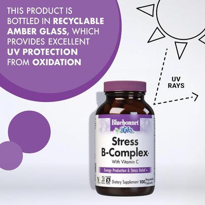 Bluebonnet Nutrition Stress Relief B Complex Vegetable Capsules