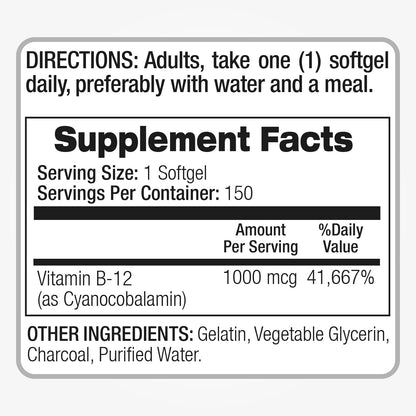 FITO MEDIC'S Lab Vitamin B12 - 150 Soft-gels – Handy softgel format for easy daily supplementation – Image 5