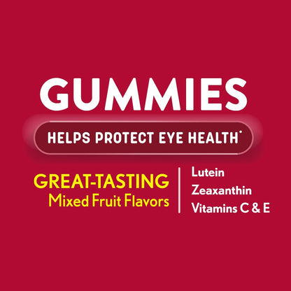 Ocuvite Eye Vitamin & Mineral Supplement, Gummy Multivitamin for Eyes, with Zinc, Vitamin C & E, Lutein & Zeaxanthin, 60 Gummies
