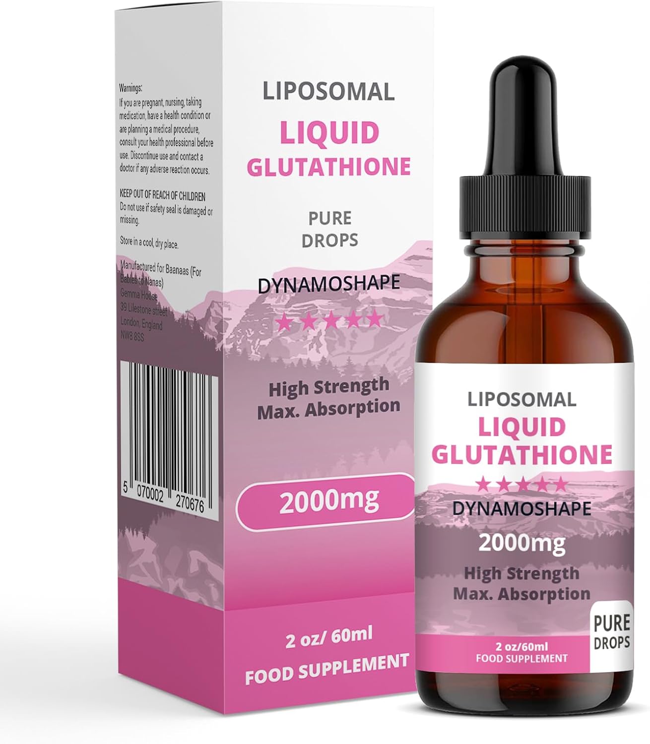 Liposomal Glutathione 2000mg with Vitamin C – Liquid Antioxidant Supplement - görsel 1