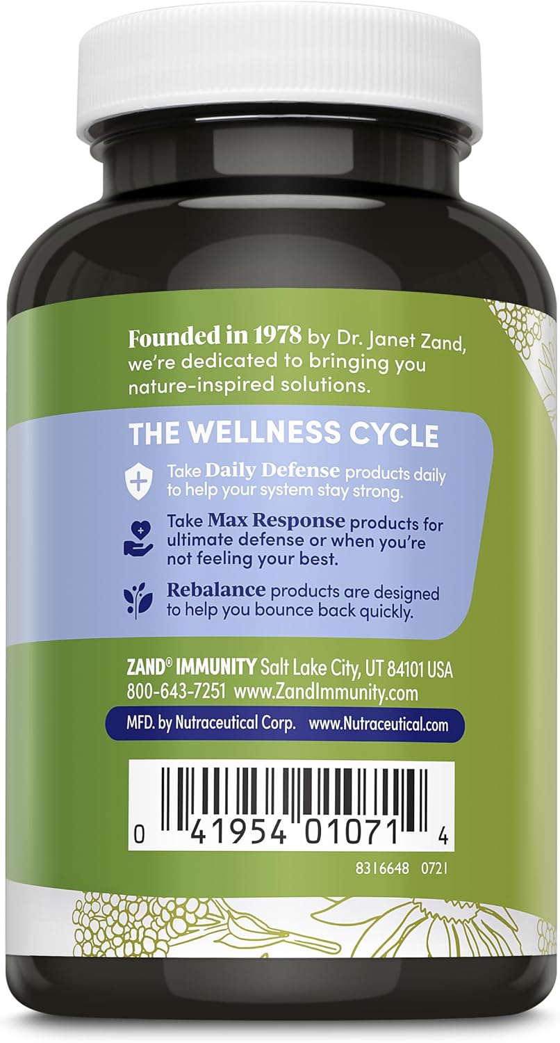 Zand Insure Herbal Immune Support - Vitamin C, Zinc, Echinacea, Elderberry & Ginger - 120 Veg Caps - görsel 2