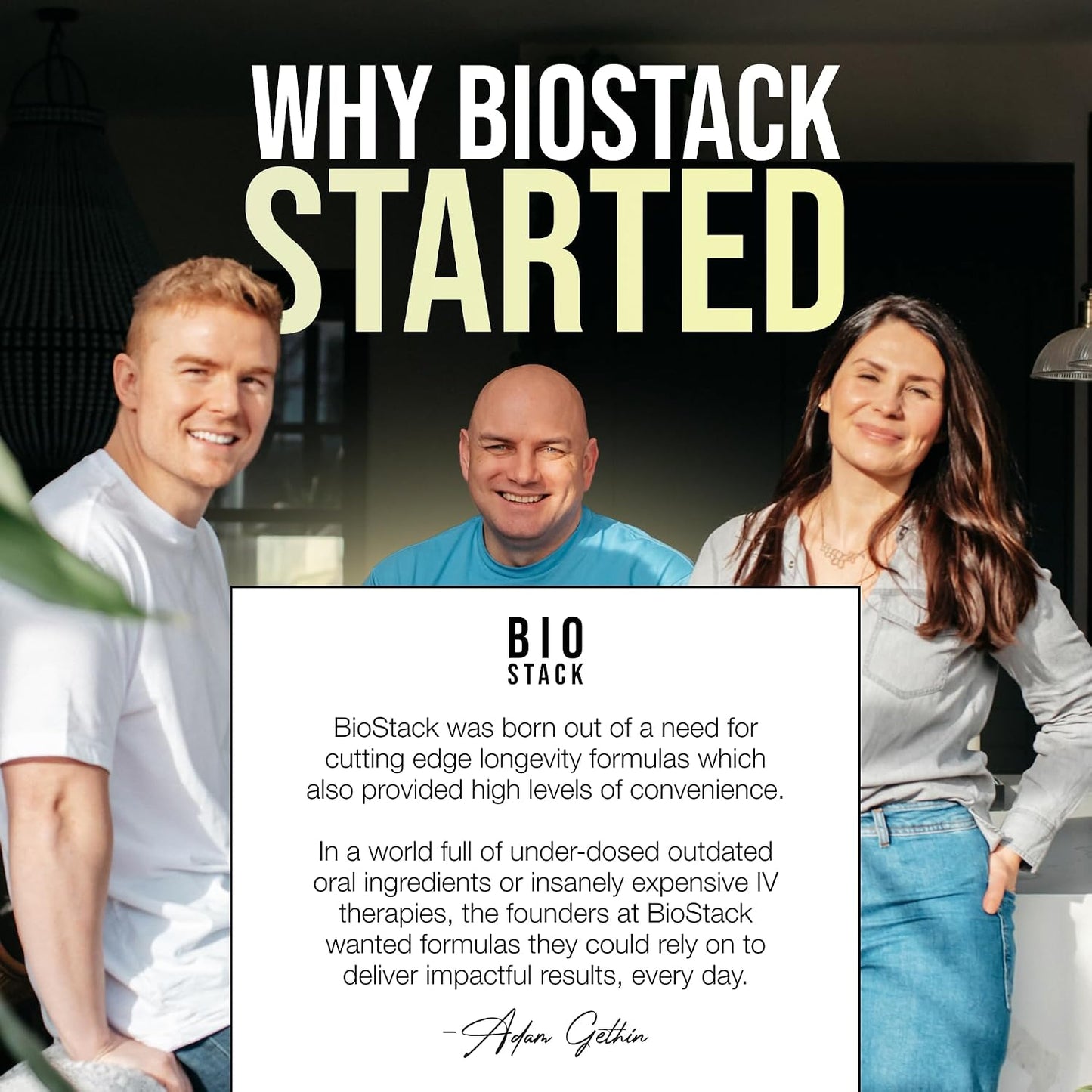 BIOSTACK NAD Regen - NAD3 Supplement with Spermidine, Resveratrol & Niacinamide - 30-Day Supply - görsel 8