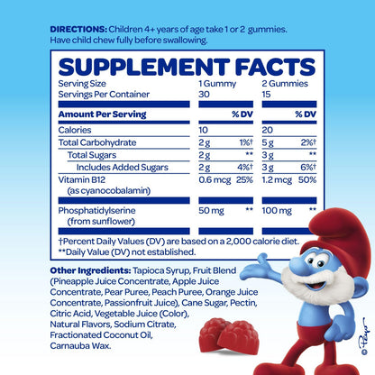 Smurfs Focussed Gummies for Kids