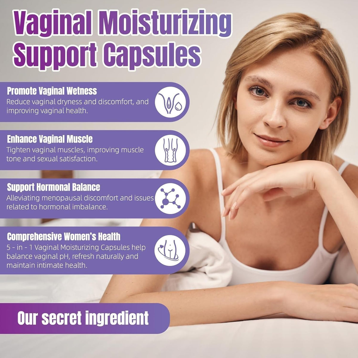 SUWENY Vaginal Moisturiser & Toning Capsules – Convenient & Mess-Free: Simple twice-daily capsules mean no more – Image 5