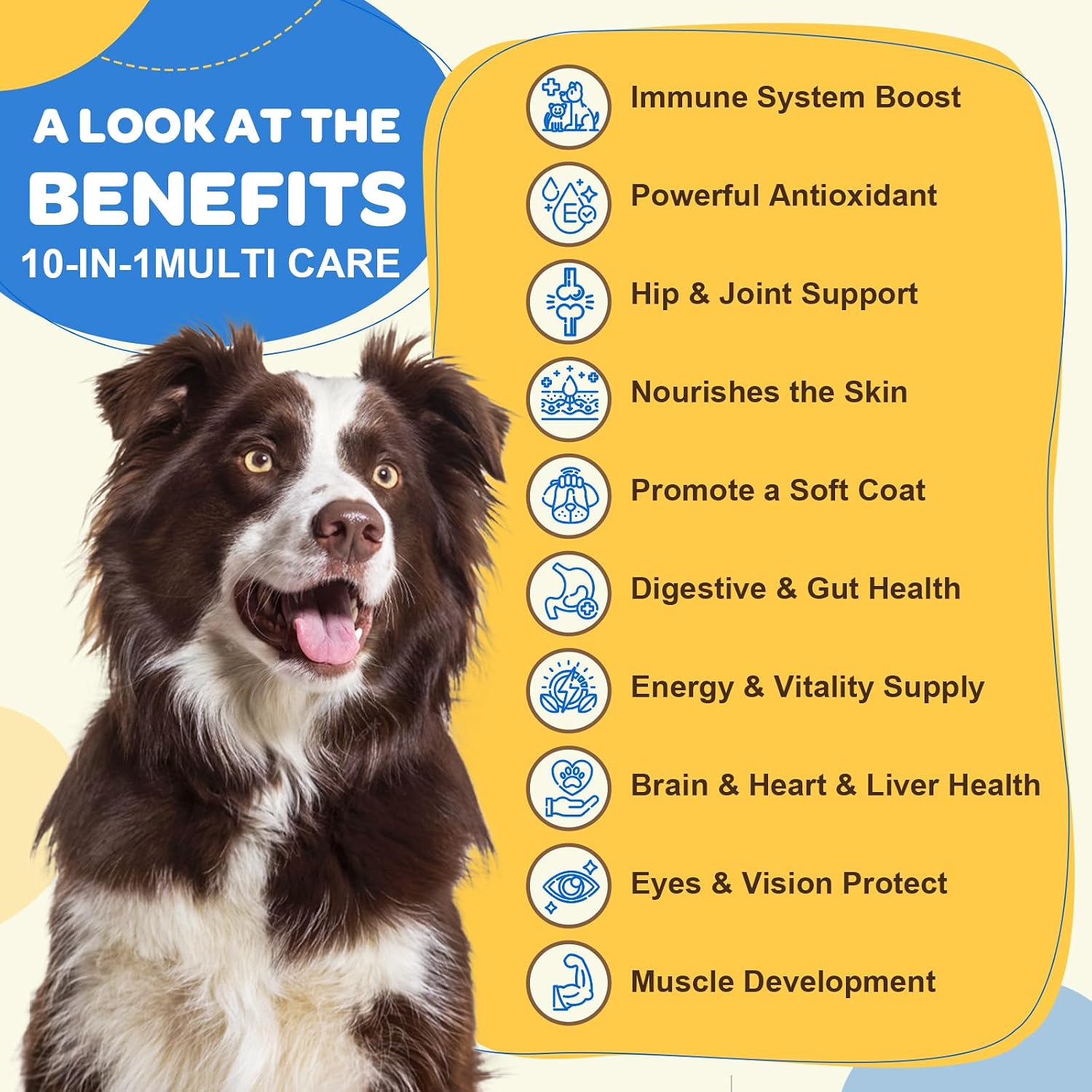 ZEBORA Dog Multivitamin with Probiotics - Complete Canine Supplement - görsel 2
