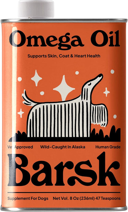 Barsk Wild Alaskan Fish Oil for Dogs & Cats – Skin and Coat Health: Omega-3 fatty acids nourish the skin barrier, – Image 1