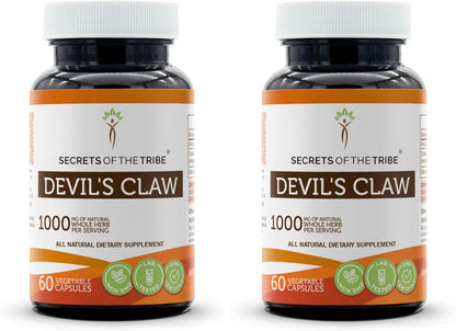 Secrets of the Tribe Devil's Claw 120 Capsules, 1000 mg