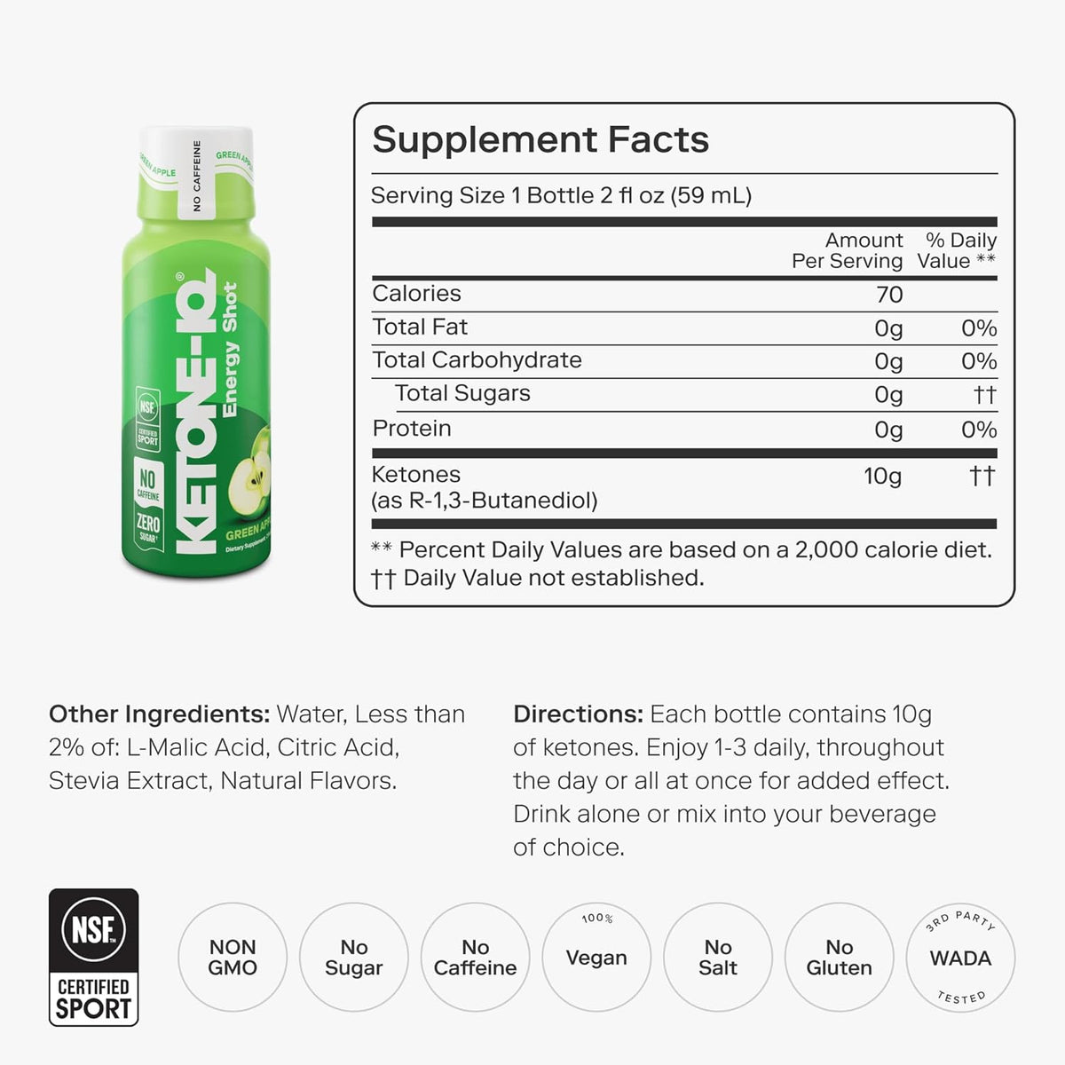 Ketone-IQ No Caffeine Exogenous Ketones – Enhanced Mental Clarity: Ketones are a preferred fuel for the brain, – Image 2