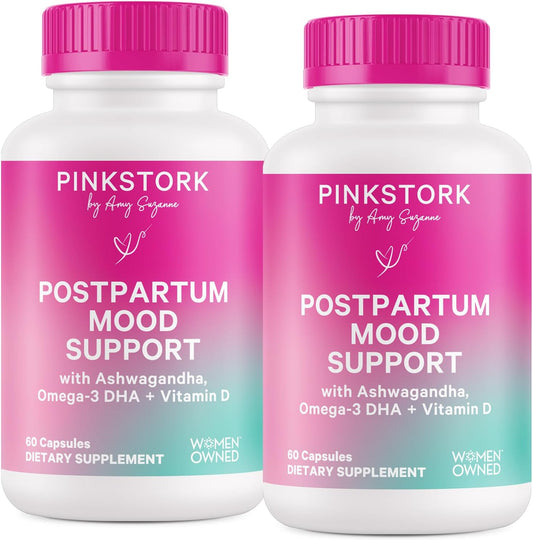 Pink Stork Postpartum Mood Support, 120 Capsules – Image 1