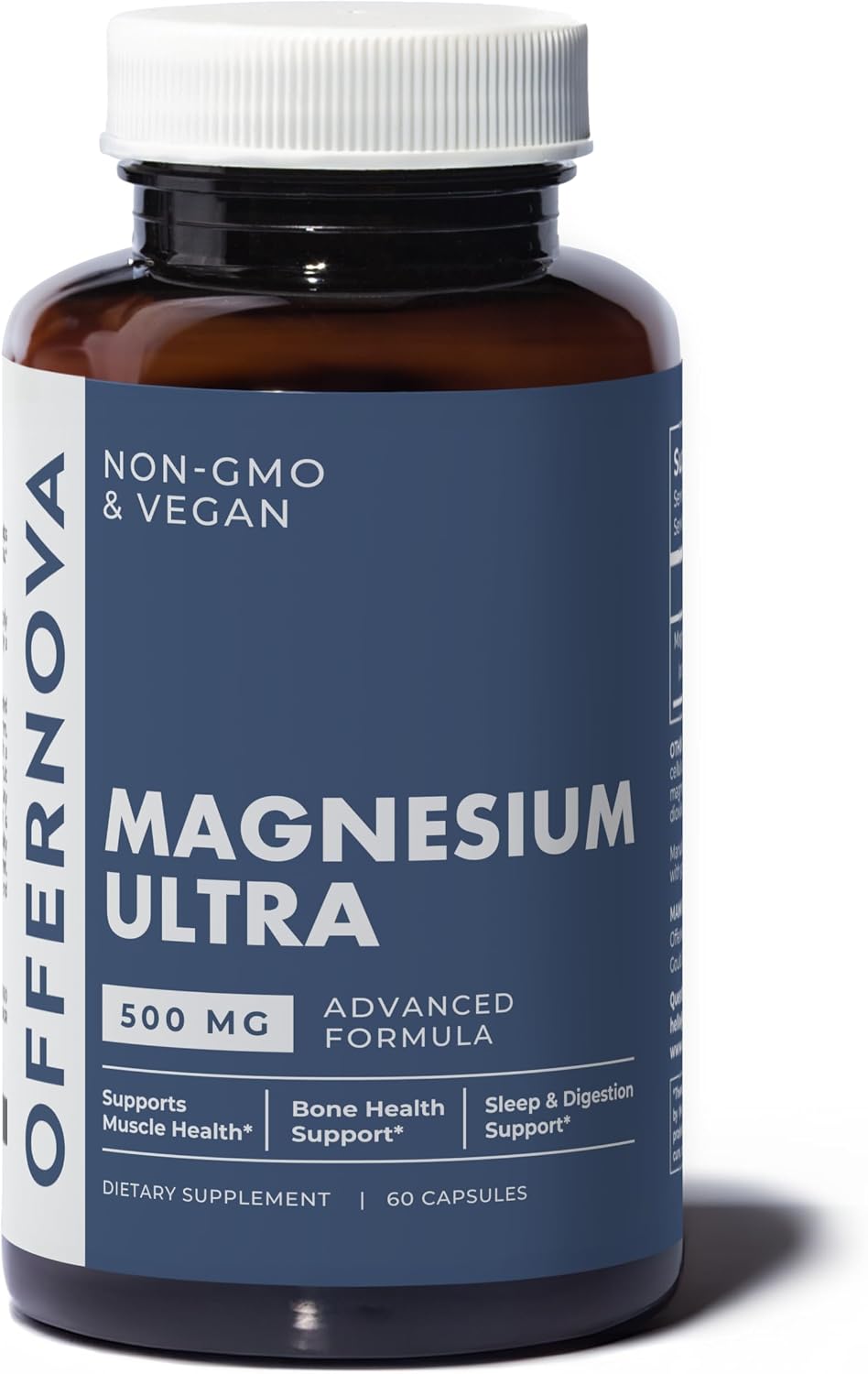 Offernova Magnesium Ultra - High Absorption 500mg Vegan Magnesium Supplement with Citrate & Oxide - görsel 1