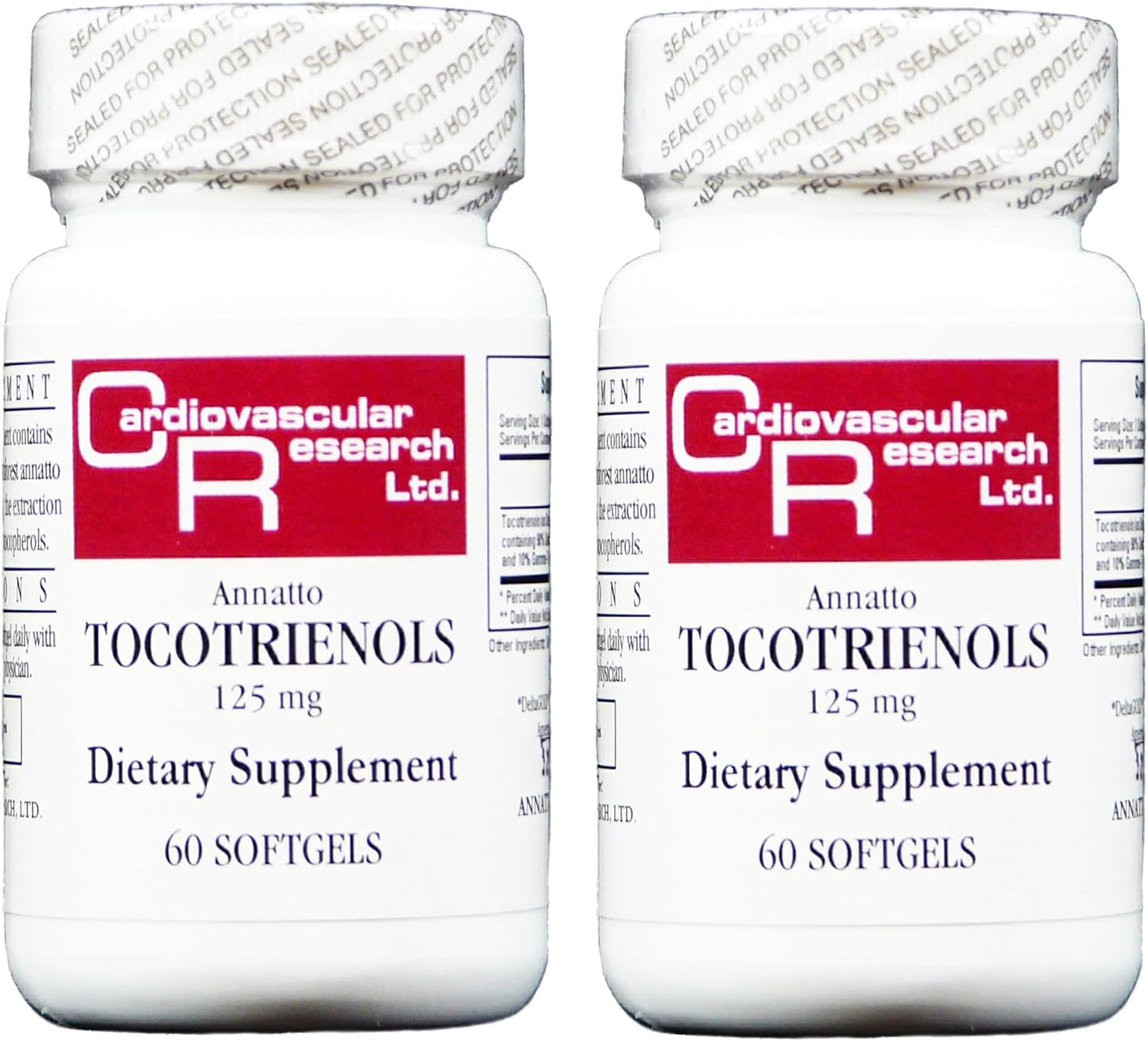 Cardiovascular Research Vitamin E Annatto Tocotrienols, 125 mg, 120 Soft-gels - görsel 1