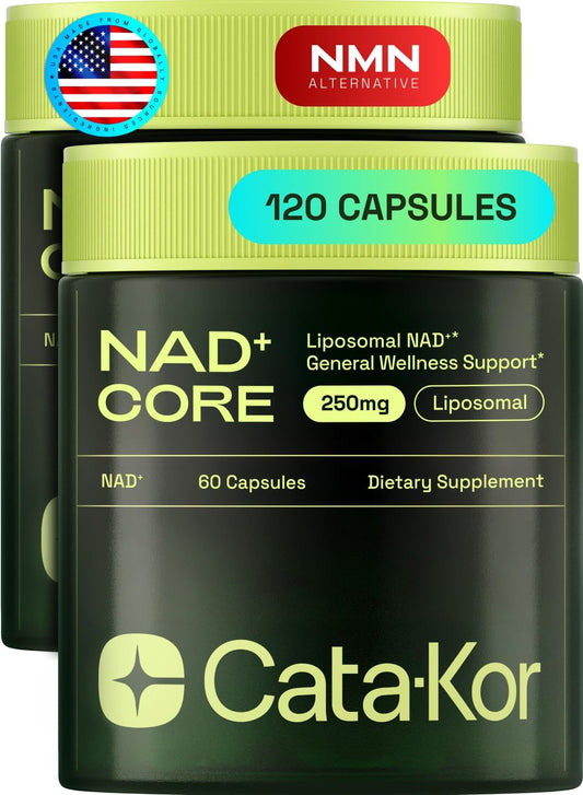 Cata-Kor Liposomal NAD+ Supplement – NAD CORE 60-Day Supply (120 Capsules) – Image 1