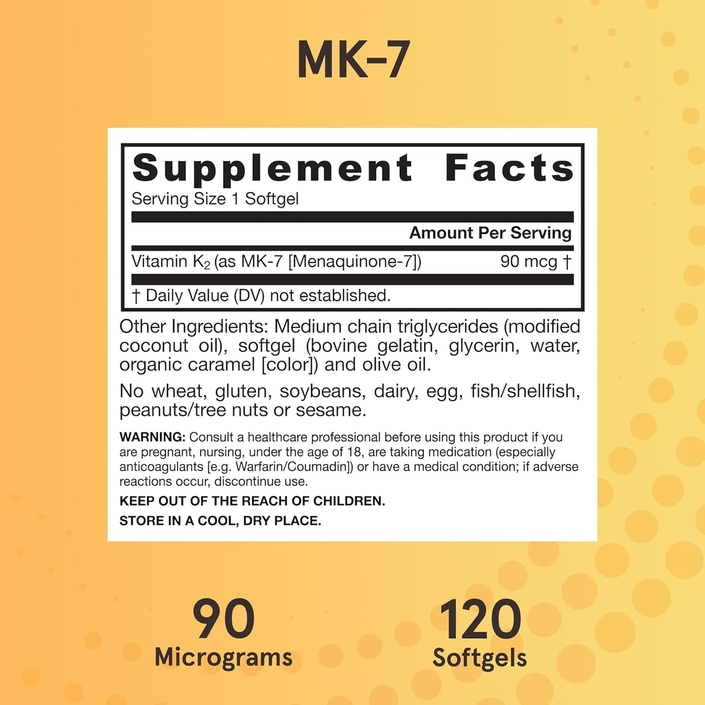 Jarrow Formulas MK-7 90mcg - Bioactive Vitamin K2 Supplement, 120 Softgels (12 Pack) - görsel 5
