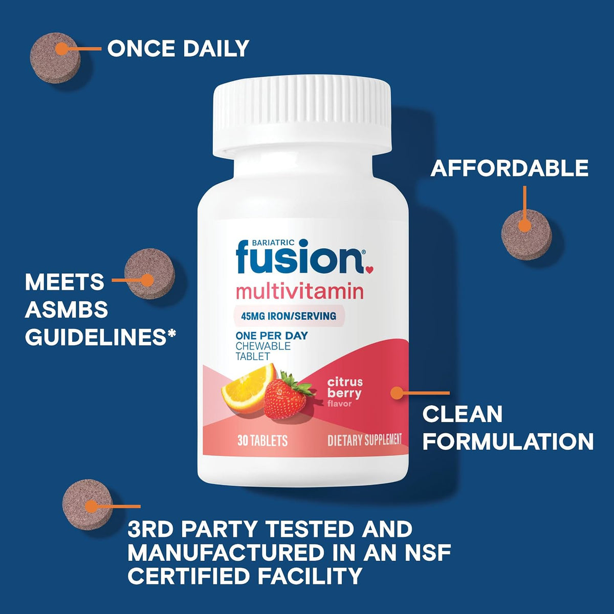 Bariatric Fusion One Per Day Bariatric – Helps maintain strong bones and teeth – Image 3