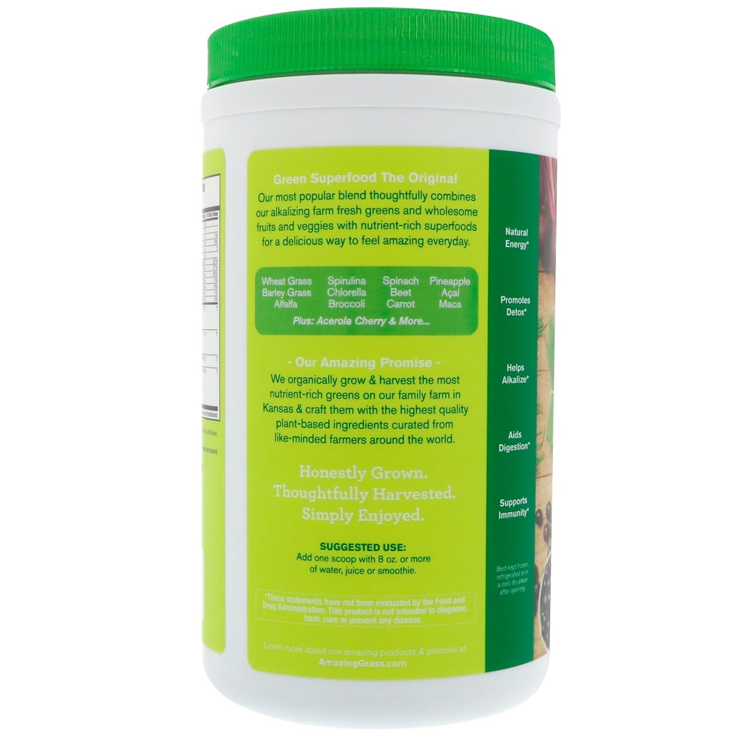 Amazing Grass Green SuperFood Original, 60 Servings, 482 g - görsel 3