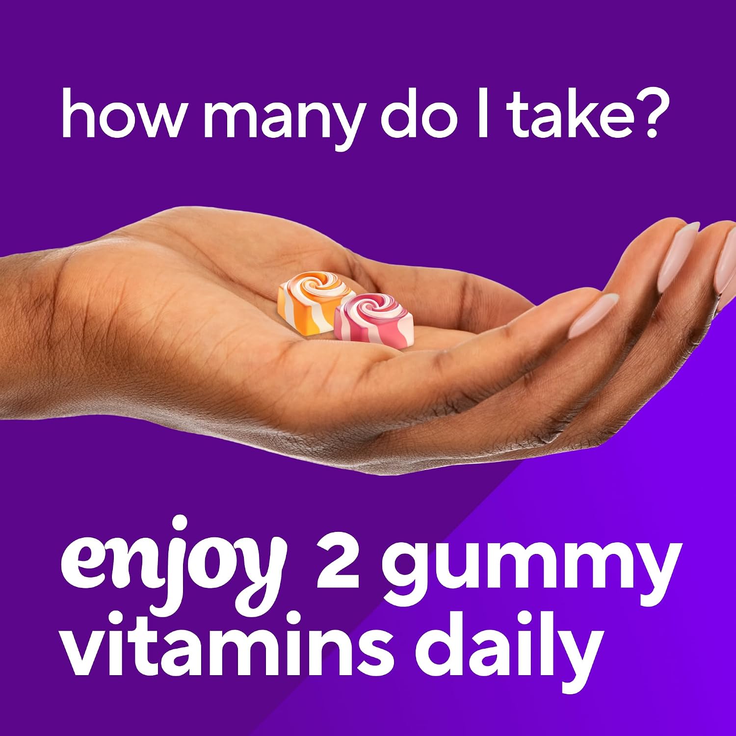 vitafusion Chewable Calcium Gummy Vitamins for Bone and Teeth Support, Fruit and Cream Flavour, 100 Count - görsel 8