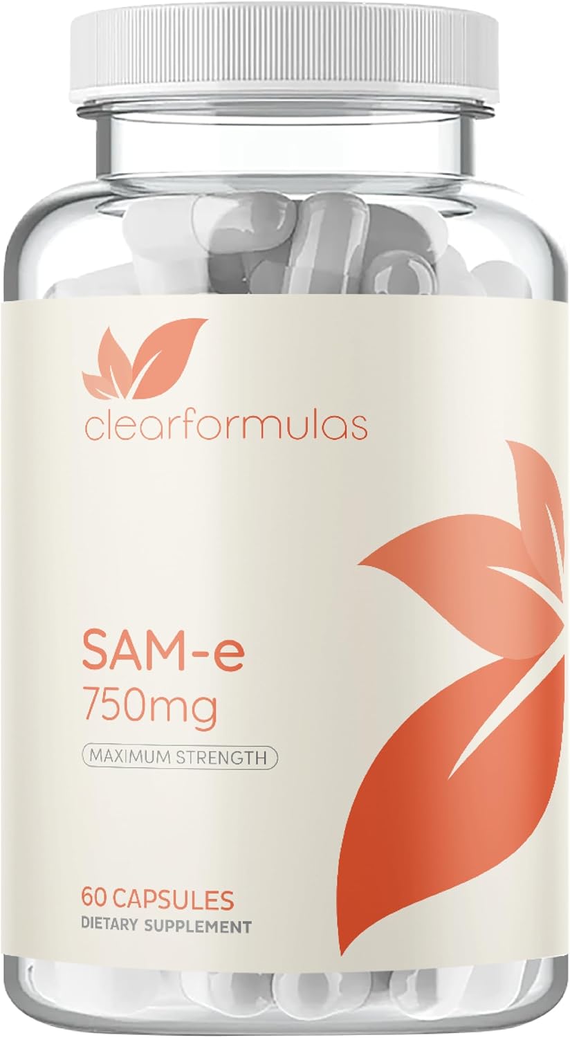 Clear Formulations Bioactive SAM-e 750mg - – Form: Look for the biologically active S,S form. Inactive isomers can – Image 1