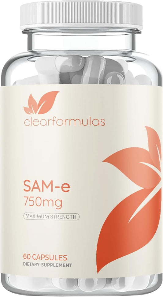 Clear Formulations Bioactive SAM-e 750mg - – Form: Look for the biologically active S,S form. Inactive isomers can – Image 1