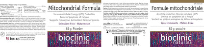 Bioclinic Naturals Mitochondrial Formula - 81g Powder - Energy Support Supplement