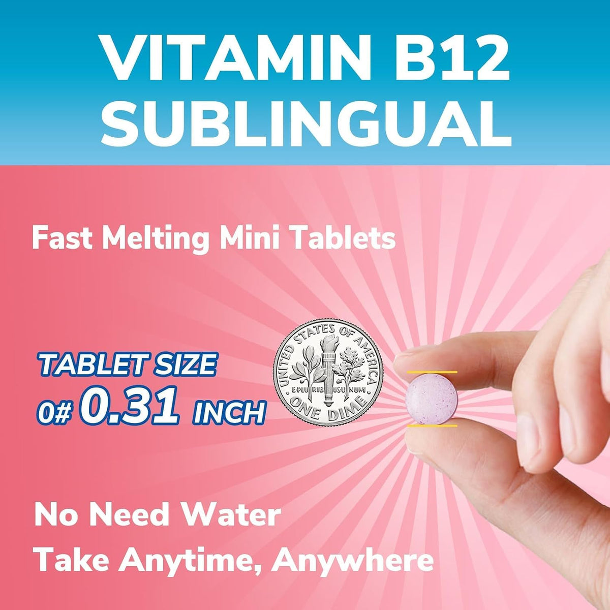 Vitalibre Vitamin B12 Sublingual 5000 mcg - – Immune Function: B12 contributes to the normal function of the – Image 5