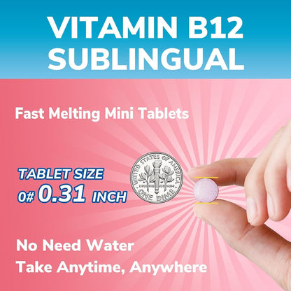 Vitalibre Vitamin B12 Sublingual 5000 mcg - – Immune Function: B12 contributes to the normal function of the – Image 5