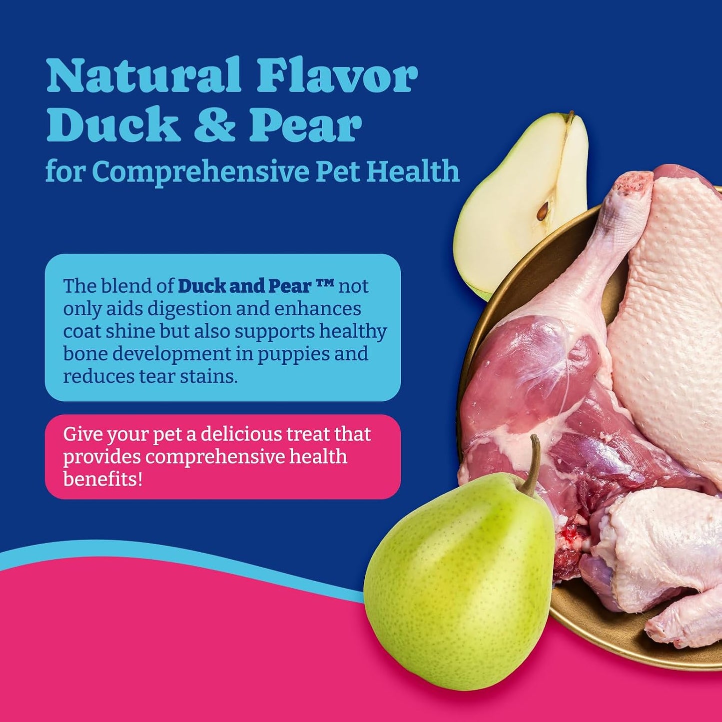 YoYoBay Fish Oil Chews for Dogs & Cats, Omega 3 Fish Oil for Dogs - Rich in Omega 3, 6, and 9 with Flaxseed Oil, EPA & DHA - 180 Soft Chews, Duck & Pear Flavour - görsel 3